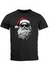 Herren T-Shirt Weihnachten Aufdruck Cooler Santa Weihnachtsmann Weihnachtsoutfit Männer XMAS Moonworks®preview