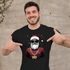 Herren T-Shirt Weihnachten Aufdruck Santa mit Sonnenbrille und Goldkette HoHoHo XMAS Moonworks®preview