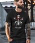 Herren T-Shirt Weihnachten Bad Santa Biker Style Motorrad HoHoHo Fashion Streetstyle Neverless®preview