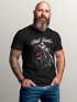 Herren T-Shirt Weihnachten Bad Santa Design Weihnachtsshirt Biker Spruch lustig  XMAS Outfit Männer Moonworks®preview