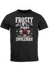 Herren T-Shirt Weihnachten Fitness Spruch lustig Schneemann Frosty the Swoleman XMAS Outfit Moonworks®preview