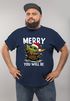 Herren T-Shirt Weihnachten Fun-Shirt Spruch lustig Merry You will be XMAS Moonworks®preview