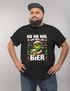 Herren T-Shirt Weihnachten Grinch Ho Ho Hol mir ein Bier Spruch lustig  XMAS Weihnachtsoutfit Moonworks®preview