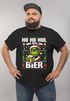 Herren T-Shirt Weihnachten Grinch Ho Ho Hol mir ein Bier Spruch lustig  XMAS Weihnachtsoutfit Moonworks®preview