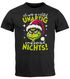 Herren T-Shirt Weihnachten Grinch Spruch lustig Ich war unartig XMAS Outfit Männer  Moonworks®preview