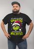 Herren T-Shirt Weihnachten Grinch Spruch lustig Ich war unartig XMAS Outfit Männer  Moonworks®preview