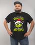 Herren T-Shirt Weihnachten Grinch Spruch lustig Ich war unartig XMAS Outfit Männer  Moonworks®preview