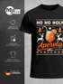 Herren T-Shirt Weihnachten Ho Ho Holy Aperoly Spruch Lustig XMAS Outfit Männer Moonworks®preview