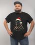 Herren T-Shirt Weihnachten Katze lustig  XMAS Outfit Weihnachtsshirt Katzenliebhaber Moonworks®preview