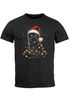 Herren T-Shirt Weihnachten Katze lustig  XMAS Outfit Weihnachtsshirt Katzenliebhaber Moonworks®preview