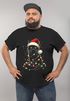 Herren T-Shirt Weihnachten Katze lustig  XMAS Outfit Weihnachtsshirt Katzenliebhaber Moonworks®preview