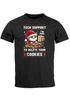 Herren T-Shirt Weihnachten Katze SpruchLustig  Teck Support Delete Cookies Ugly XMAS Moonworks®preview