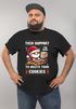Herren T-Shirt Weihnachten Katze SpruchLustig  Teck Support Delete Cookies Ugly XMAS Moonworks®preview