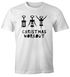 Herren T-Shirt Weihnachten lustig Christmas Workout Flaschenöffner Korkenzieher Wein trinken Fun-Shirt Moonworks®preview