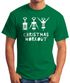 Herren T-Shirt Weihnachten lustig Christmas Workout Flaschenöffner Korkenzieher Wein trinken Fun-Shirt Moonworks®preview