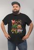 Herren T-Shirt Weihnachten Lustig Lebkuchen Konsole Gaming Design XMAS Funshirt Männer Moonworks®preview