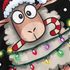 Herren T-Shirt Weihnachten Lustig Schaf Witz Wortspiel Fleece Navidad Printshirt Weihnachtsshirt Männer Moonworks®preview