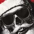 Herren T-Shirt Weihnachten Lustig Skull Totenkopf Weihnachtsmütze Outfit Männer XMAS Moonworks®preview