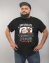 Herren T-Shirt Weihnachten Offizielles Weihnachtsschlafshirt Santa Rentier Funshirt XMAS Moonworks®preview