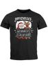 Herren T-Shirt Weihnachten Offizielles Weihnachtsschlafshirt Santa Rentier Funshirt XMAS Moonworks®preview