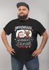 Herren T-Shirt Weihnachten Offizielles Weihnachtsschlafshirt Santa Rentier Funshirt XMAS Moonworks®preview