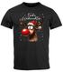 Herren T-Shirt Weihnachten Printshirt Rentier Rudolf Design Aufdruck Frohe XMAS Moonworks®preview