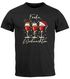 Herren T-Shirt Weihnachten Printshirt Weingläser Wein Comic Design Printshirt Weihnachtsoutfit Männer Moonworks®preview