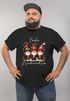 Herren T-Shirt Weihnachten Printshirt Wichtel Design Aufdruck Frohe XMAS Moonworks®preview