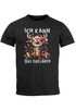 Herren T-Shirt Weihnachten Reniter Elch Comicstil XMAS Spruch Lusitg Outfit Männer Moonworks®preview