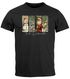 Herren T-Shirt Weihnachten Retro Design mit Schneemann Tannenbaum Santa Weihnachtsoutfit Moonworks®preview
