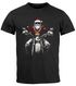 Herren T-Shirt Weihnachten Santa Biker Style Motorrad HoHoHo Fashion Streetstyle Neverless®preview