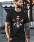 Herren T-Shirt Weihnachten Santa Biker Style Motorrad HoHoHo Fashion Streetstyle Neverless®preview