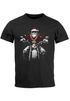 Herren T-Shirt Weihnachten Santa Biker Style Motorrad HoHoHo Fashion Streetstyle Neverless®preview