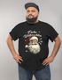 Herren T-Shirt Weihnachten Santa Claus Frohes Fest XMAS Weihnachtsshirt Männer Moonworks®preview