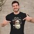 Herren T-Shirt Weihnachten Santa Claus Frohes Fest XMAS Weihnachtsshirt Männer Moonworks®preview