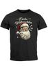 Herren T-Shirt Weihnachten Santa Claus Frohes Fest XMAS Weihnachtsshirt Männer Moonworks®preview