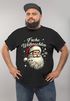 Herren T-Shirt Weihnachten Santa Claus Frohes Fest XMAS Weihnachtsshirt Männer Moonworks®preview