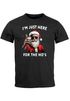 Herren T-Shirt Weihnachten Spruch I`m just here for the Ho's Weihnachtsmann 'Bier Ugly XMAS Weihnachtsshirt Fun-Shirt Moonworks®preview