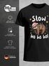 Herren T-Shirt Weihnachten Spruch lustig  Faultier Spruch Slow Ho Ho  XMAS Outfit Moonworks®preview
