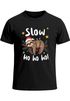 Herren T-Shirt Weihnachten Spruch lustig  Faultier Spruch Slow Ho Ho  XMAS Outfit Moonworks®preview