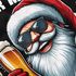 Herren T-Shirt Weihnachten Spruch Lustig Ho Ho Hol mir ein Bier Weihnachtsshirt Männer XMAS Moonworks®preview