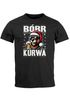 Herren T-Shirt Weihnachten Spruch lustig Meme Biber Bobr Kurwa Aufdruck Weihnachtsshirt Männer XMAS Moonworks®preview