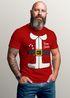 Herren T-Shirt Weihnachten Spruch lustig Team Santa XMAS Outfit Weihnachtsshirt Männer Moonworks®preview