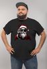 Herren T-Shirt Weihnachten Weihnachtsmann Alkohol Wein Ugly XMAS Weihnachtsshirt Geschenk Weintrinker Fun-Shirt Moonworks®preview