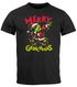 Herren T-Shirt Weihnachten Weihnachtsshirt Dabbing Grinch Weihnachtsoutfit Männer Lustig Moonworks®preview