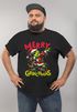 Herren T-Shirt Weihnachten Weihnachtsshirt Dabbing Grinch Weihnachtsoutfit Männer Lustig Moonworks®preview