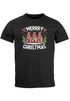 Herren T-Shirt Weihnachten Wichtel Zuckerstangen Merry Christmas Weihnachtsshirt Männer Moonworks®preview