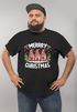 Herren T-Shirt Weihnachten Wichtel Zuckerstangen Merry Christmas Weihnachtsshirt Männer Moonworks®preview