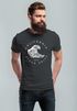 Herren T-Shirt Welle Wave California Ocean Drive Surf Summer Slim Fit Neverless®preview