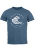 Herren T-Shirt Welle Wave California Ocean Drive Surf Summer Slim Fit Neverless®preview